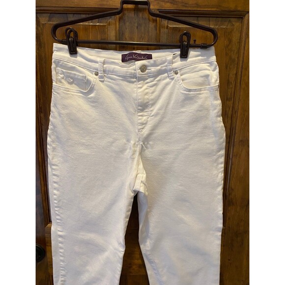 Gloria Vanderbilt Amanda Womens White Comfortable Size 12 Casual Summer Jeans - Picture 3 of 7